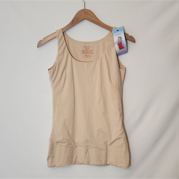 Assets by Spanx nude Top This Tank top XL NWT - Picture 1 of 3